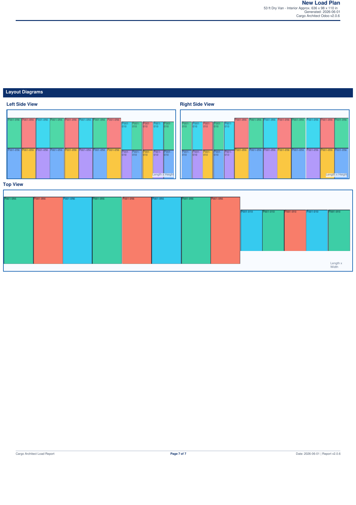 Layout diagrams screenshot
